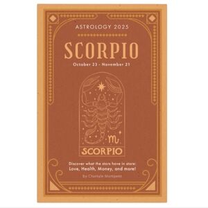 Astrology Scorpio 2025 Anual Guide Love,‎ Health, Money Horoscope Paperback Book